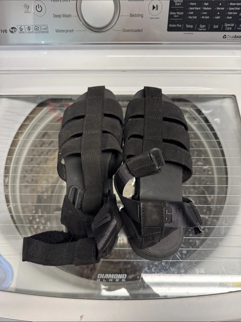 UGG Black Platform Sandals